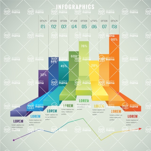 Infographic Templates Collection - Vector, Photoshop, PowerPoint, Google Slides - Infographic Template Design in 3D Style with 8 Options